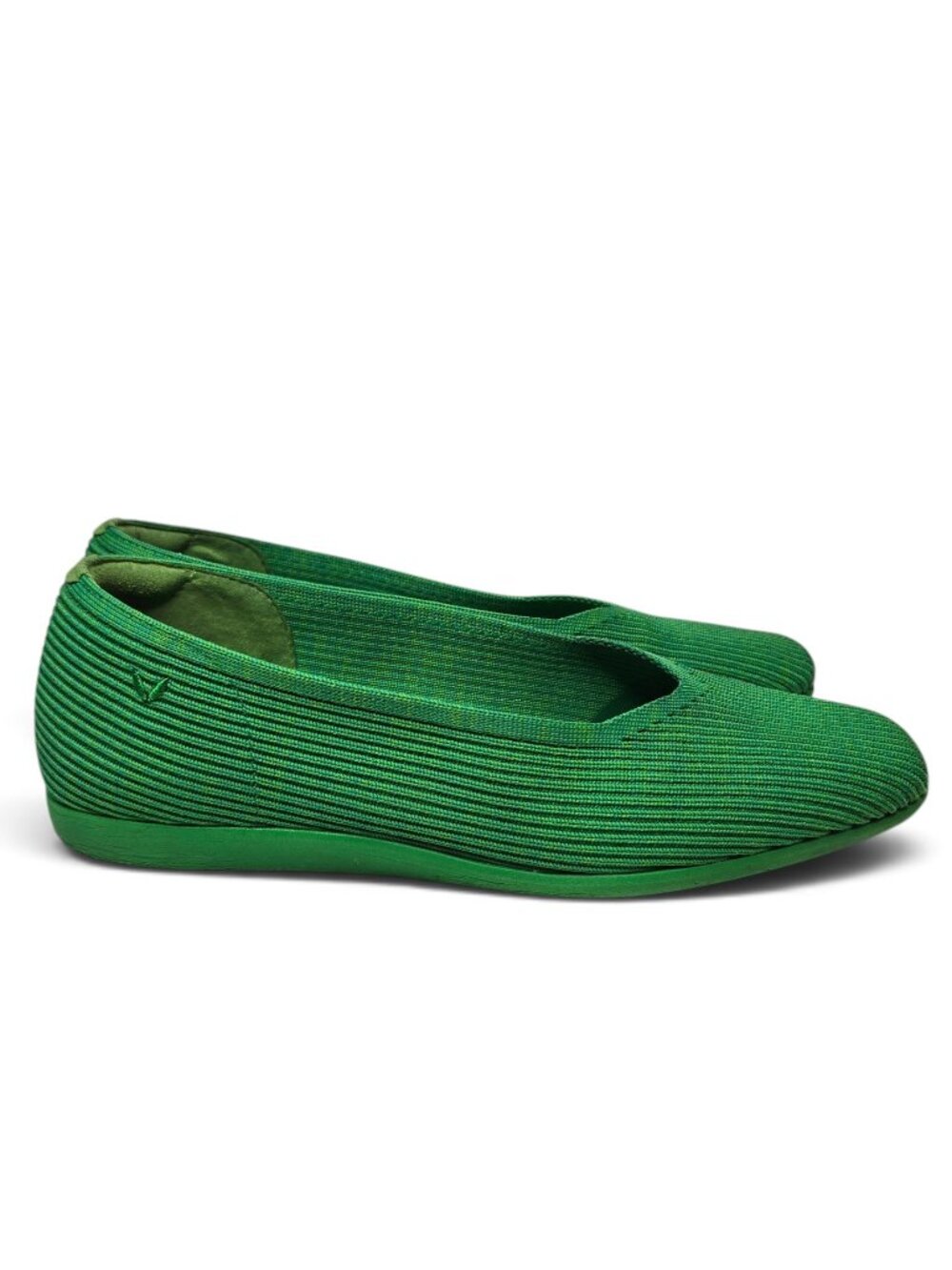 Vivaia Margot 2.0 Square Toe Ballet Slippers Womens Kelly Green Flexible Comfy 8 - Picture 7 of 14